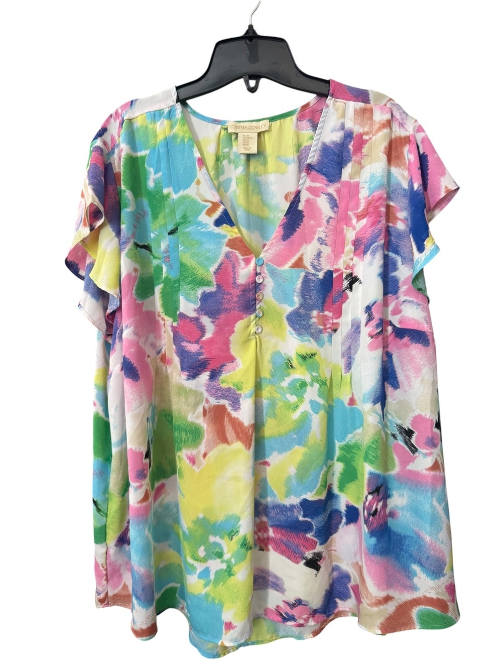 Cynthia Rowley Floral Top 2X
